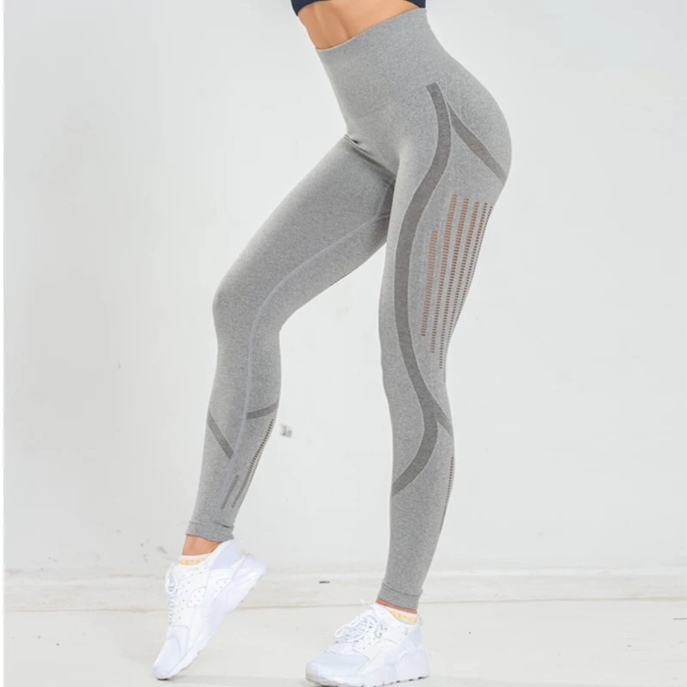 Women Gym High Waist Yoga Leggings - Picture 1 of 14